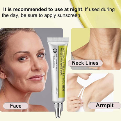 2er-Pack Botoxmix & Vita-A Retinol Shot Falten-Lift Straffende Creme, 2026 Neue Goldene Peptid-Lifting-Creme, Porenverfeinerer, Natürliches Kollagen-Lifting-Serum für alle Hauttypen
