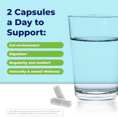 Emetrol Daily Digestive Support Kapseln – Probiotikum, Präbiotikum & Ingwer für die Darmgesundheit, gegen Blähungen, Völlegefühl und Übelkeit – #1 von Apothekern empfohlene Marke – 30 Kapseln
