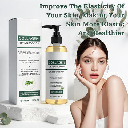 2er-Pack Hydratisierendes Kollagenöl für Körper & nach dem Duschen – Anti-Aging, feuchtigkeitsspendendes Körperöl, leicht, nicht fettend für Frauen & Männer