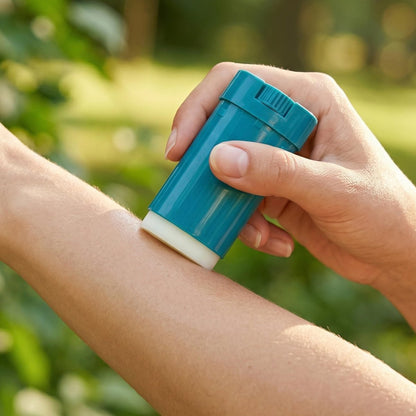 Cliganic Mückenschutz Stick für Erwachsene & Kinder – 5 Stunden natürlicher, DEET-freier Schutz, Nicht-GVO verifiziert, mit biologisch angebauten Inhaltsstoffen & ätherischen Ölen, einfacher Reise-Stick