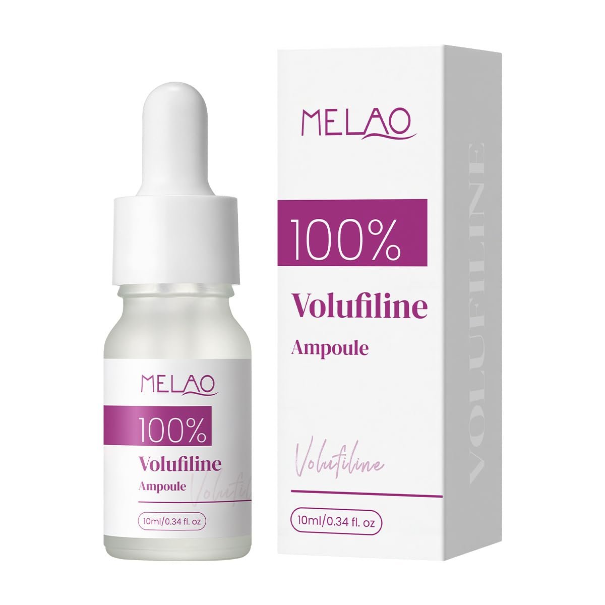Volufiline 100% Ampulle Serum – Reines Volufiline aus Frankreich für Gesicht & Körper – Hautelastizität & Volumensteigerung – Anti-Aging-Gesichtsserum für pralle, feste Haut – 10 ml / 0,34 fl oz