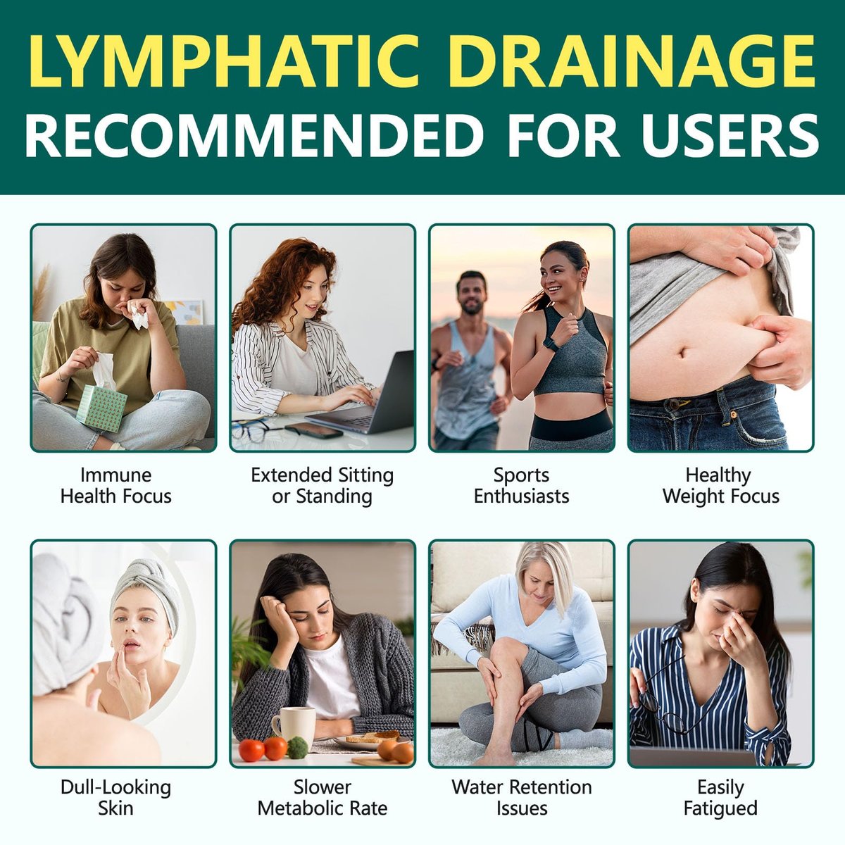 Lymphdrainage Kapseln, 4275mg Kräutermischung für Immun- und Flüssigkeitsgesundheit für Männer und Frauen, mit Löwenzahn, Klettenwurzel, Echinacea, Kurkuma, 60 Softgels für Lymphsystem-Gleichgewicht