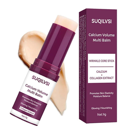 Calcium Multi-Function Feuchtigkeits-Stick – Straffende & Feuchtigkeitsspendende Creme für Gesicht, Augen, Hals – Leichte, Nicht Fettende Formel mit Kollagen, Hyaluronsäure – Reisefreundlicher Feuchtigkeitsspender für Alle Hauttypen