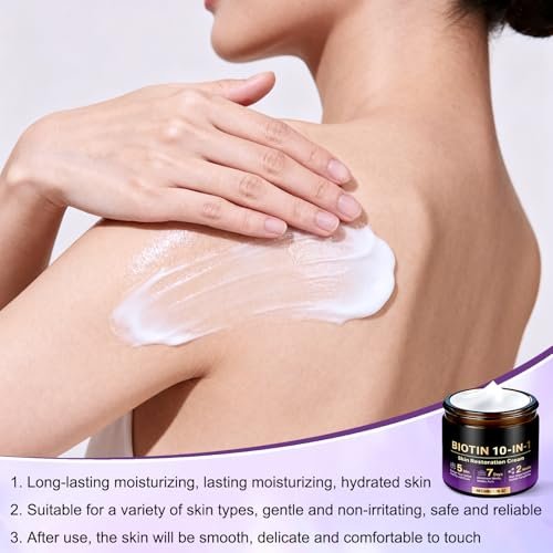 2er-Pack Biotin 10-in-1 Hautregenerationscreme – 2026 Neue professionelle Hautbehandlungscreme mit natürlichen Inhaltsstoffen für alle Hauttypen