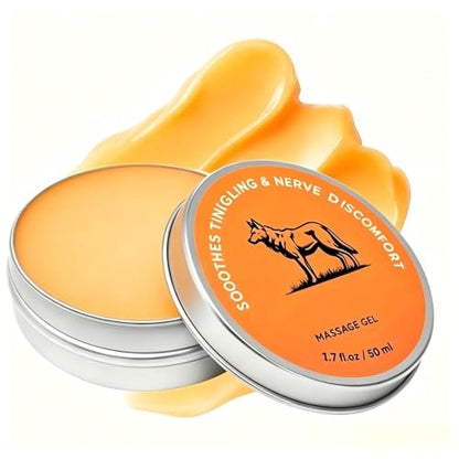 Nervenlinderungsbalsam für Neuropathie – Neuro-Magnesium-Balsam mit Menthol & MSM, kühlende Massagecreme für Muskel- und Gelenkkomfort, Lavendelduft