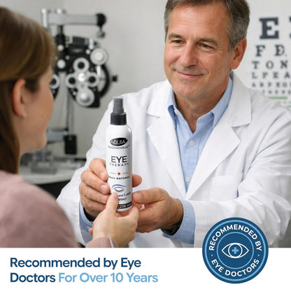 Aquia Augenlid-Reinigungsspray 8oz | Blepharitis Behandlung | Stye Behandlung | Hypochlorige Säure für trockene Augen, Demodex, Chalazion, MGD, Milben | Lid- und Wimpernreiniger