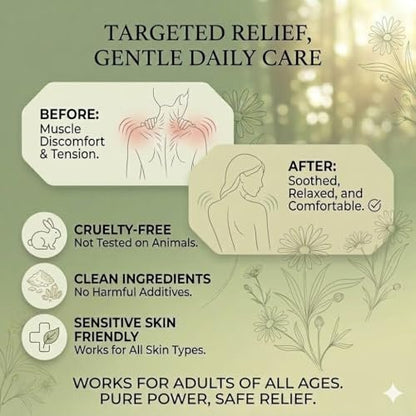 2er-Pack Total Relief Magnesium Creme mit MSM & Arnika – Sanfte Formel für tägliches Wohlbefinden, nicht fettend, für Beine, Schultern & Rücken, milde Inhaltsstoffe zur Beruhigung der Haut