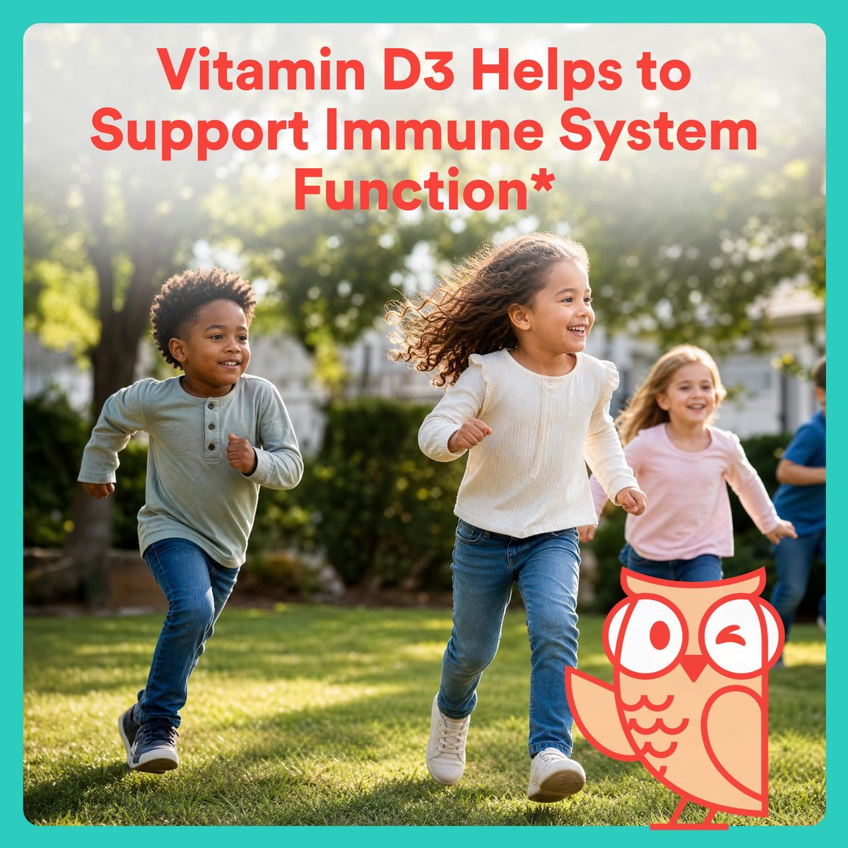 SmartyPants Kids Knochenstärkung 4-in-1 Gummis mit Calcium, Vitamin D3, K2 & Phosphor für wachsende Knochen, Erdbeere Mango, 60 Stück (30-Tage-Vorrat)