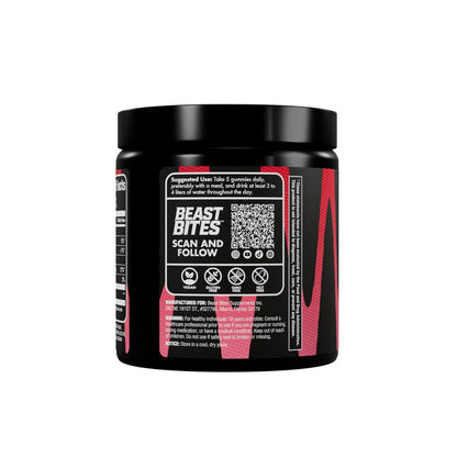 BEAST BITES Kreatin Gummibärchen® – 5 g Kreatin-Monohydrat pro Portion – NSF-zertifiziert für den Sport, Clean Label Project zertifiziert (75 Gummibärchen, saure Wassermelone)