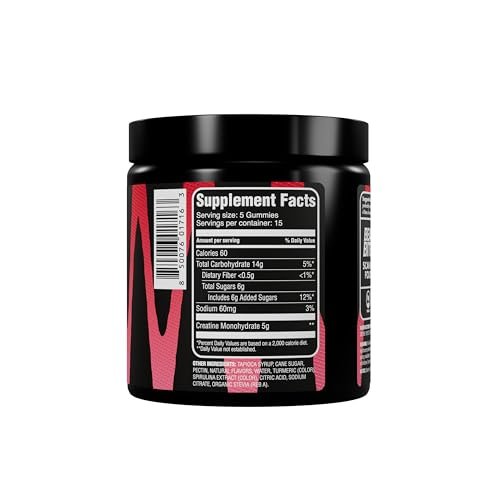 BEAST BITES Kreatin Gummibärchen® – 5 g Kreatin-Monohydrat pro Portion – NSF-zertifiziert für den Sport, Clean Label Project zertifiziert (75 Gummibärchen, saure Wassermelone)