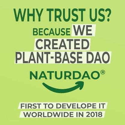 NATURDAO MAX DAO Enzym-Supplement 120 Tabletten, 50.000 HDU pro Tablette, einstellbare Dosierung, verlängerte Freisetzung, Histaminblocker