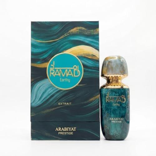 ARABIYAT PRESTIGE Ramad Earthy Extrait De Parfum (100ml) – Luxuriöses, langanhaltendes Extrait de Parfum | UNISEX | Exotische Noten von Honig, Mango, Cappuccino und rauchigem Patchouli