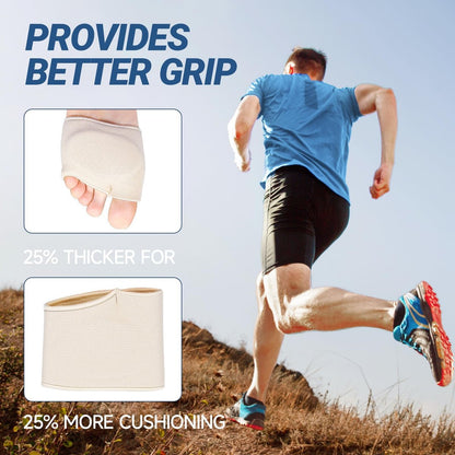 Gel Metatarsal Pads – Fußballen-Stützkissen für Schmerzlinderung, wiederverwendbar, für Damen und Herren (Klein, Beige)