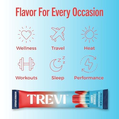 TREVI™ Zuckerfreie Elektrolyte für den Alltag - Hydrationspulver-Päckchen - 20 Stück - Sommer-Bombenpopsicle