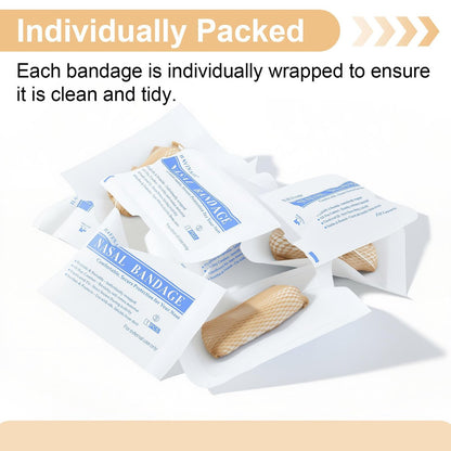 Elastische Nasenbandage, Nasenverbandhalter, einzeln verpackt für die Erholung nach Rhinoplastik & Septumplastik, externer atmungsaktiver Nasenverband mit hoher Saugfähigkeit (10 Stück, Beige)
