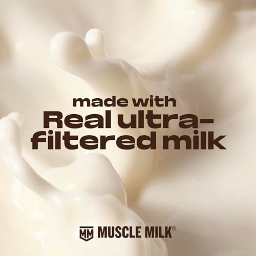 Muscle Milk High Protein Shake Vanille Creme – 12er Pack 11 fl oz, 26g Protein, 3g Zucker, 160 Kalorien, ohne künstliche Aromen und Süßstoffe