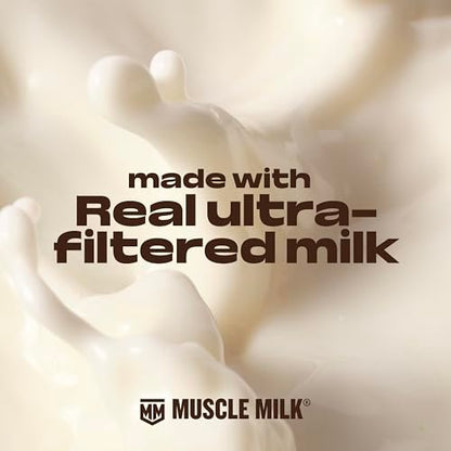 Muscle Milk High Protein Shake Vanille Creme – 12er Pack 11 fl oz, 26g Protein, 3g Zucker, 160 Kalorien, ohne künstliche Aromen und Süßstoffe