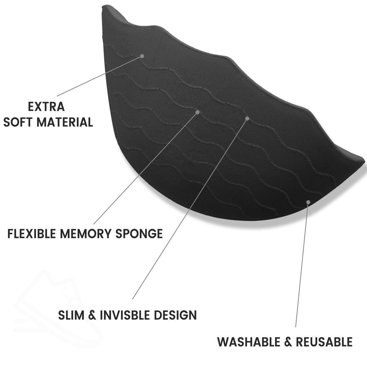 Schuhfüller-Einlagen für zu große Schuhe – Anti-Rutsch-Zehen- und Fersenpolster mit ergonomischem Design | Verstellbare Einlegesohlen für große Schuhe verhindern Fersenrutschen