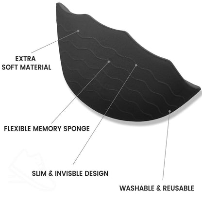 Schuhfüller-Einlagen für zu große Schuhe – Anti-Rutsch-Zehen- und Fersenpolster mit ergonomischem Design | Verstellbare Einlegesohlen für große Schuhe verhindern Fersenrutschen