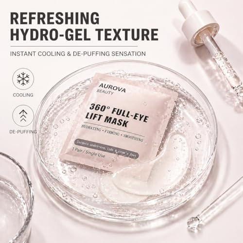 IaramI Aurova Beauty Eye Mask – Bio-Collagen Peptid Komplex & Vitamin C, 12 Stück