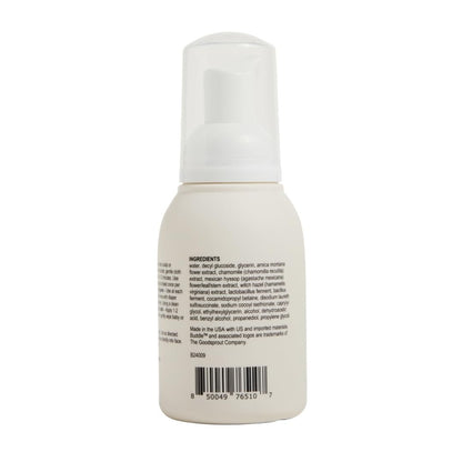 Buddle Clean Cheeks Baby Mizellen-Reinigungsschaum ohne Abspülen mit Kamille, Hamamelis, Arnika, Hautbarriere unterstützend, 100 ml