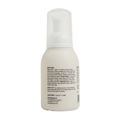 Buddle Clean Cheeks Baby Mizellen-Reinigungsschaum ohne Abspülen mit Kamille, Hamamelis, Arnika, Hautbarriere unterstützend, 100 ml